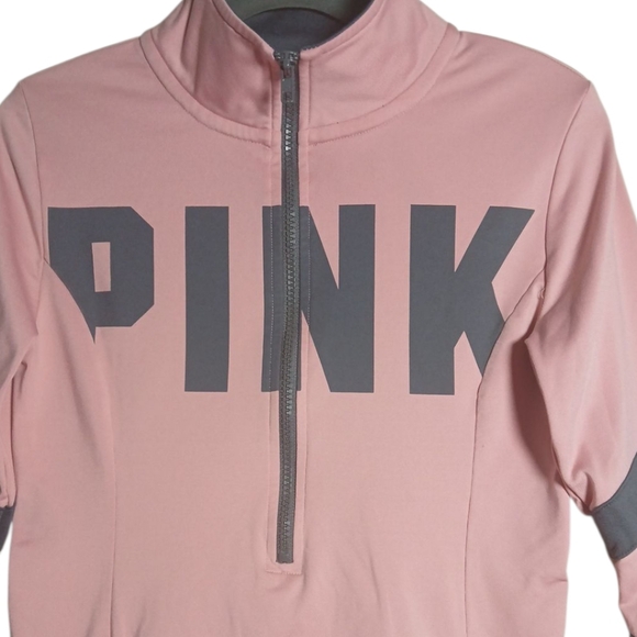 Victoria's Secret PINK Women's Sweatshirt - Pink and Gray Sz XS - Picture 3 of 6